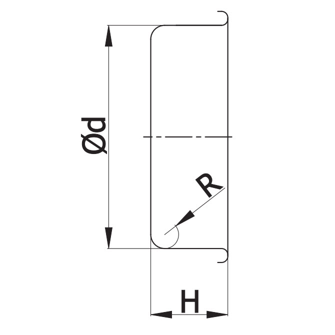 Ortakio aklė metalinė AKLG brėžinys